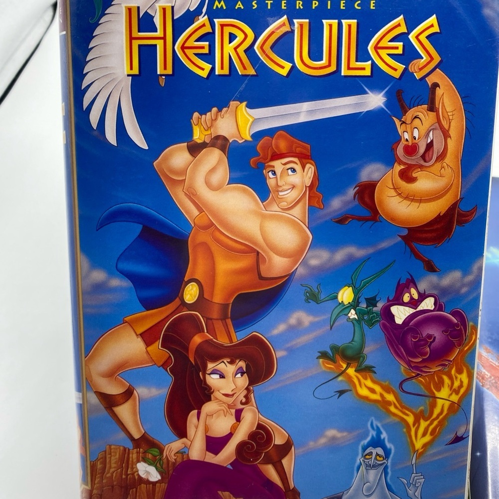 Disney Hercules & Fantasia Disney Masterpiece VHS Tape Clamshell Case Movie - Picture 3 of 6